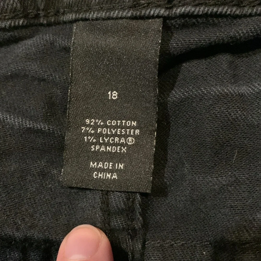 Lane Bryant GenuisFit Skinny Jeans Washed Black - Picture 5 of 7